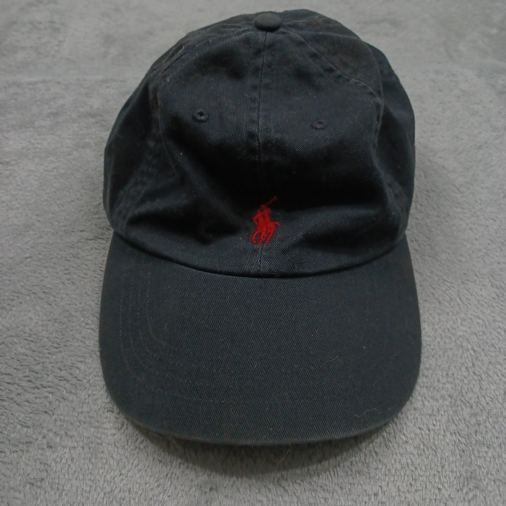 Polo Ralph Lauren Hat Mens OSFM Black Faded Small Pony